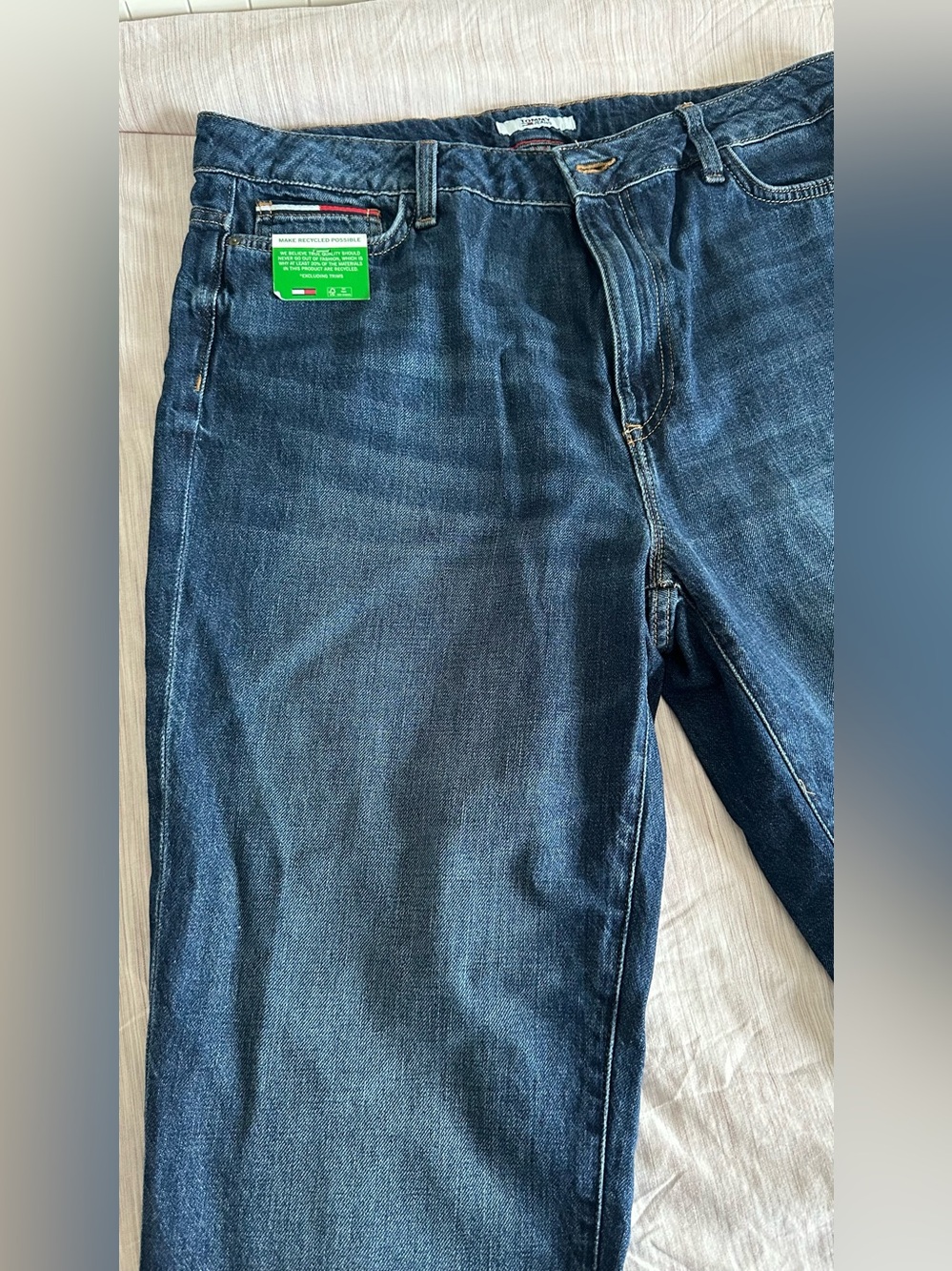 Tommy Hilfiger Dark Blue Straight Leg Jeans - Picture 3 of 6